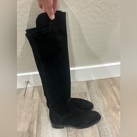Ann Mashburn Women's Black Suede Knee-High Pull-On Boots Size 35 5 women’s NEW - Picture 10 of 11